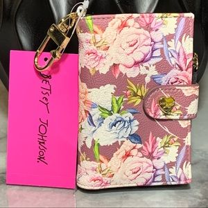 Betsey Johnson Keychain Floral Wallet NWT